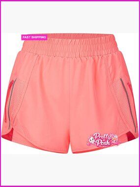 High Split Running Shorts with Quick Dry Liner